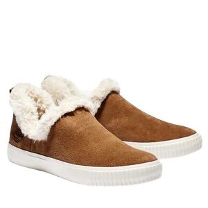 Timberland Skyla Bay Warm Lined Slip-On Shoe in Rust Suede Brown
